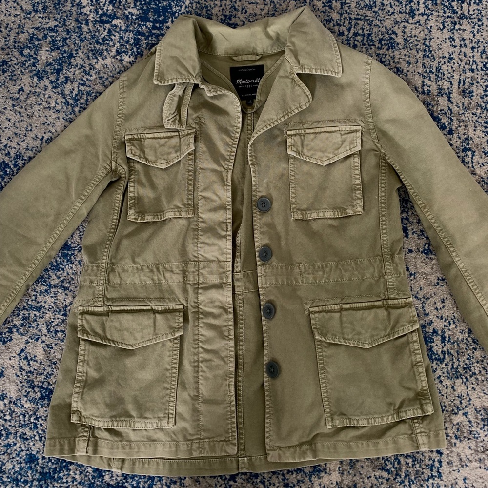 Madewell army green jacket